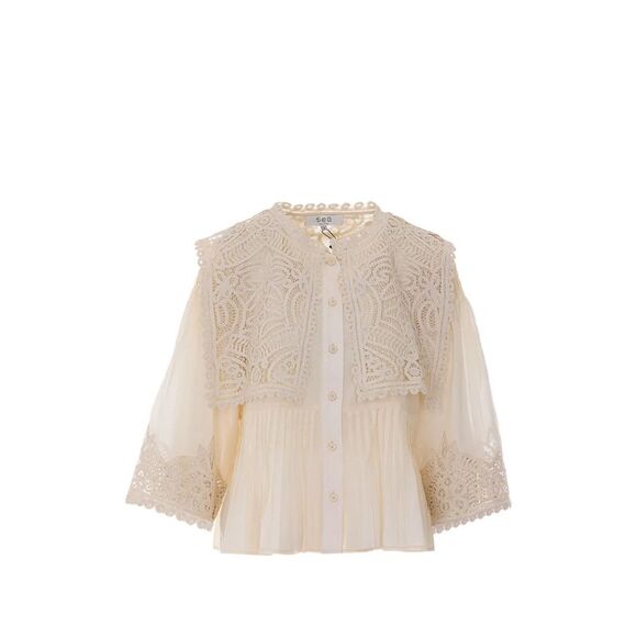 Sea Neutrals Tops - Blouses Women - Picture 1 of 4